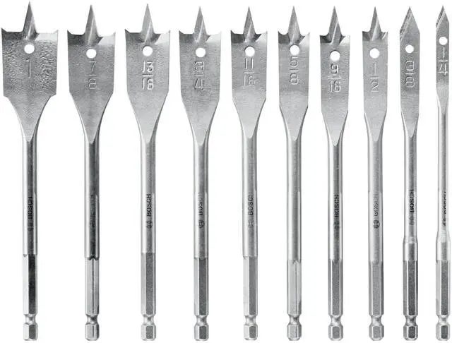 Main image of SB0010 10-Piece Chisel-Point Spade Bit Assorted Set