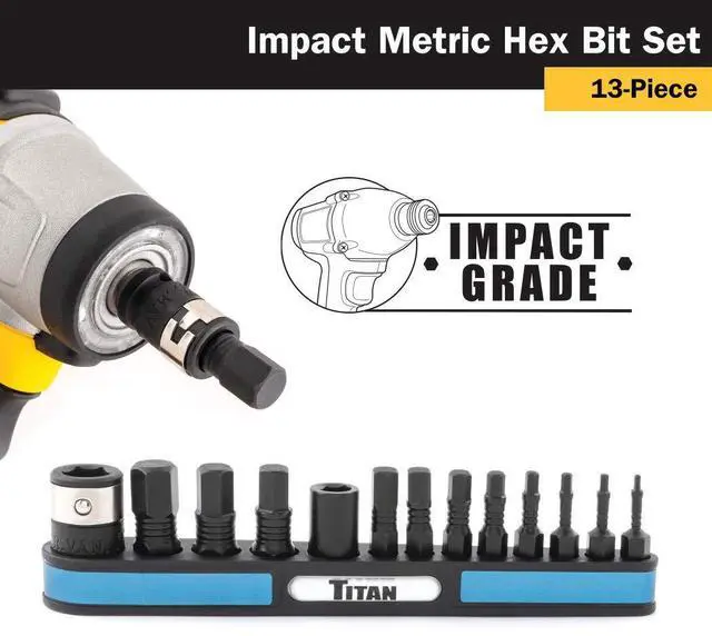 Alt view image 5 of 6 - 16038 13-Piece Metric Impact Grade Hex Bit Set