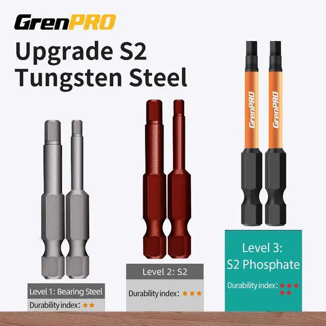 Alt view image 4 of 6 - Allen Wrench Drill Bit Set 22pc Hex Bit Set, Impact Driver Bit Set, Screwdriver Bit Set, Allen Wrenches Sets, Allen Socket Set, 2" Long Metric&SAE 1/4" Hex Shank Magnetic Allen Key Drill Bits