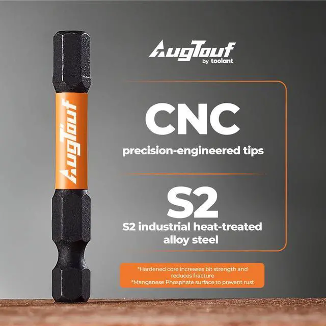 Alt view image 3 of 7 - Impact Hex Head Allen Wrench Drill Bit Set 10pcs (Metric), 1/4 Hex-Shank S2 Steel Hex Bits Set, CNC Machined Tips with Magnetism, 2 Long with Storage Box