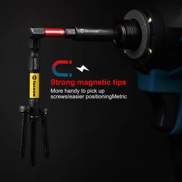 Alt view image 4 of 7 - 21PCS Impact Hex Bit Set, 2" Long SAE & Metric S2 Alloy Steel Allen Wrench Drill Bits Set with Strong Magnetic Tips, CNC Machined 1/4 Hex-Shank Allen Key Bits with Bit Holder & Storange Box