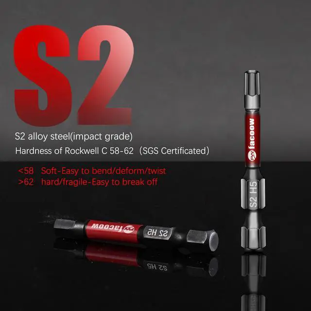 Alt view image 5 of 7 - 21PCS Impact Hex Bit Set, 2" Long SAE & Metric S2 Alloy Steel Allen Wrench Drill Bits Set with Strong Magnetic Tips, CNC Machined 1/4 Hex-Shank Allen Key Bits with Bit Holder & Storange Box