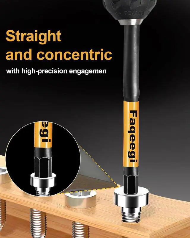 Alt view image 5 of 7 - 20PCS Hex Bit Set 4" S2 Magnetic Metric SAE Impact Drill Bits