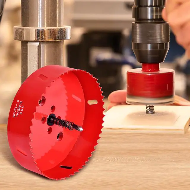Alt view image 7 of 7 - 1 Inch / 25mm Hole Saw for Wood, Plastic Board, Ceiling,Drywall, and Metal Sheet - HSS Bi-Metal Hole Cutter with Pilot Drill Bit
