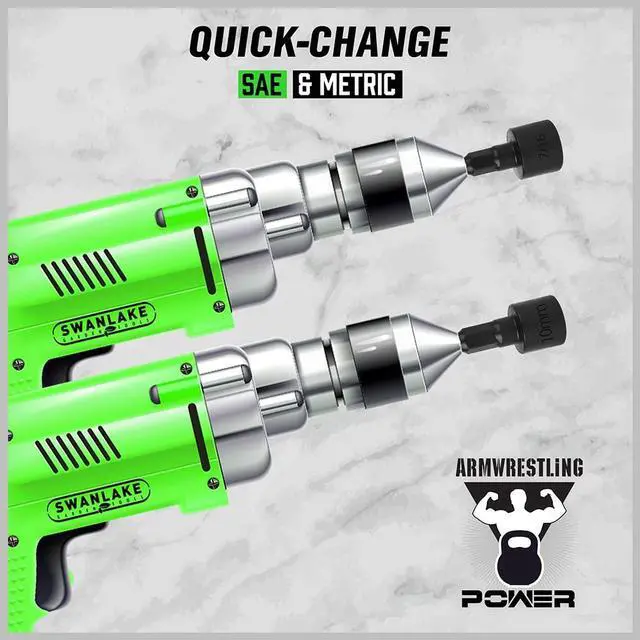 Alt view image 5 of 7 - 20PCS Power Nut Driver Set for Impact Drill, 1/4 Hex Head Drill Bit Set SAE and Metric