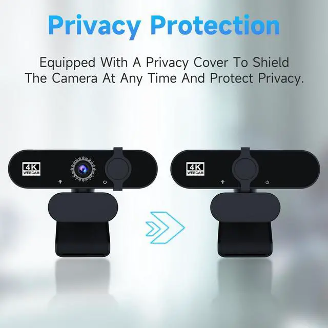 Alt view image 5 of 7 - 1080P USB HD Webcamwith Microphoneand Rotatable Tripod& Privacy Cover for PCwith Auto White Balance for Video Calls, Live Streaming Gaming & Online Meetings