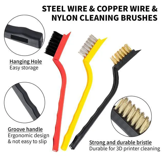 Alt view image 5 of 7 - 3D Printer Nozzle Cleaning Kit, 28Pcs 3D Printing Tool Kit Includes 10 Needle Cleaner Tools with Storage Box, 10 0.4mm Nozzles, 1 Tweezer, 3 Brushes, 1 L-Shaped Wrench, 2 Removal Scrapers