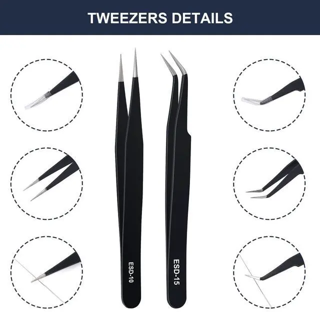 Alt view image 4 of 7 - Complete 26-Piece 3D Printer Nozzle Wrench Maintenance Kit: Includes 20 Cleaning Pins with Storage Box, 2 Tweezers, 2 Copper Wire Brushes, 2 L-Shaped Wrench Tools for Optimal 3D Printing Performance