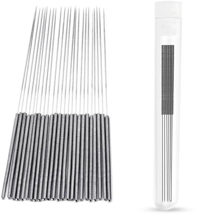 Main image of 3D Printer Nozzle Cleaning Kit: 20-Pack 0.4mm Stainless Steel Nozzle Cleaner, 3D Printer Cleaning Needles for Creality Ender 3/K1/MK8/V6, No Clogger, Sturdy and Durable, Ease of Use,