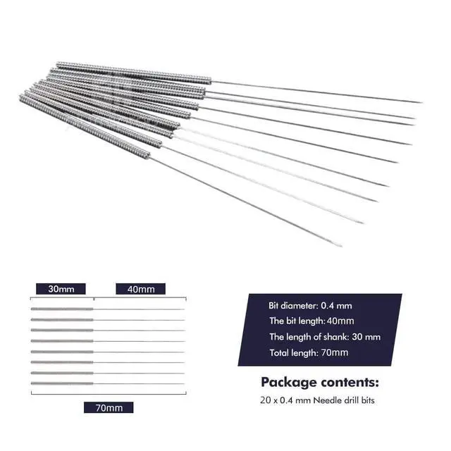 Alt view image 5 of 7 - 3D Printer Nozzle Cleaning Kit: 20-Pack 0.4mm Stainless Steel Nozzle Cleaner, 3D Printer Cleaning Needles for Creality Ender 3/K1/MK8/V6, No Clogger, Sturdy and Durable, Ease of Use,