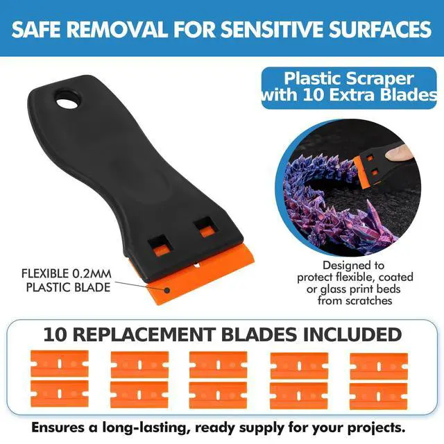 Alt view image 3 of 7 - 35Pcs 3D Printer Tool Kit Compatible with Bambu Lab A1-4X Nozzle Wiper, 4X Silicone Sock, Clog Poke, Scraper, Flush Cutter & Tweezers for 3D Printer Maintenance, Cleaning & Removal