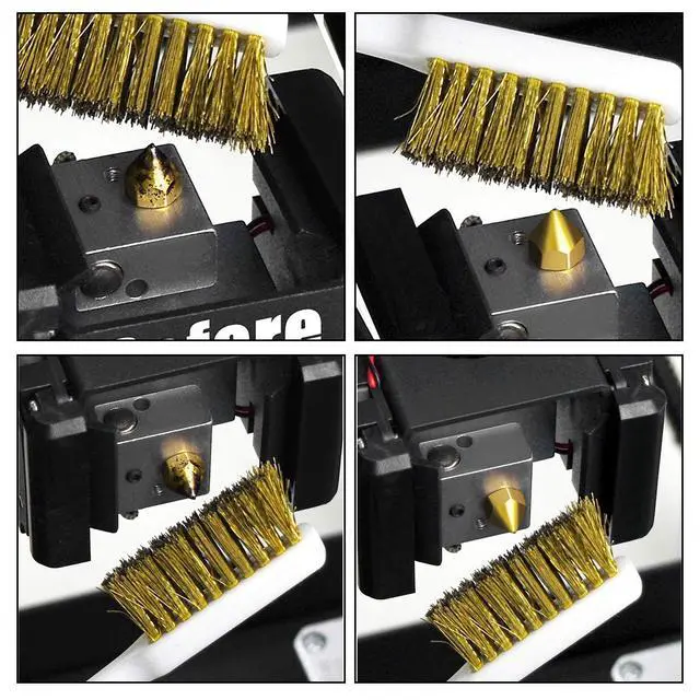 Alt view image 7 of 7 - 14 Pcs 3D Printer Nozzle Cleaning Kit - 10 Pcs 0.4mm Needles Cleaner, 2 Pcs Tweezers Cleaner, and 1 Brass Brush, 3D Printer Cleaning Tool Kit