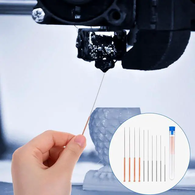 Alt view image 6 of 7 - 20Pcs 3D Printer Nozzle Cleaning Kit Needles, Stainless Steel Nozzle Unclogger No Clogger Welding Tip Cleaner Tools Accessories for Drills, (0.15, 0.2, 0.25, 0.3, 0.35, 0.4, 0.5, 0.6, 0.8, 1.0mm)