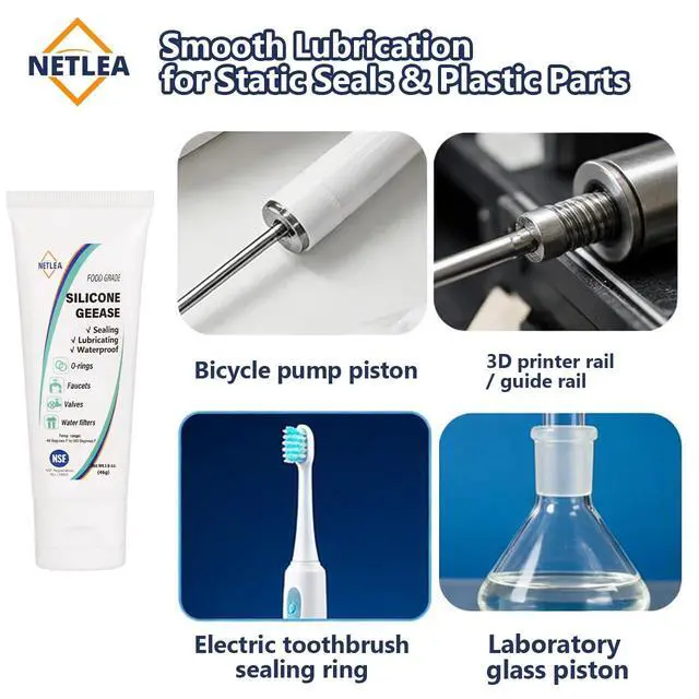 Alt view image 3 of 7 - Silicone Grease 3.2ozDielectric for O-Rings & Electrical Connectors