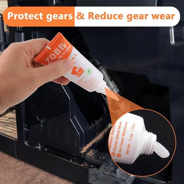 Alt view image 3 of 7 - Food Grade Grease for Kitchenaid Stand Mixer Odorless Food Grade Equipment Lubricant with PTFE Espresso Machine Grease Sanitary Lubricant for Beer Kegs, Meat Slicer, Grinders, 1 oz 1-Pack