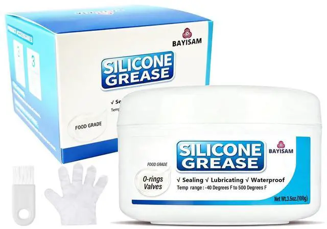 Main image of Silicone Grease for O-Rings and Valves, Food Grade, Sealing, Lubricating, Waterproof, 3.5 oz (Silicone Grease 100g)