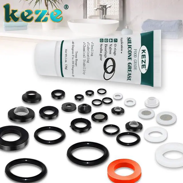 Alt view image 7 of 7 - Silicone Grease Waterproof Food Grade Silicone Sealant Lubricant for Plumbers Valve Faucet O Rings 1 oz 3-Pack
