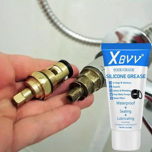 Alt view image 6 of 7 - Food Grade Silicone Lubricating Plumber Grease for Waterproof Faucet Pool Filter O Ring 3-Pack 1 oz Tube with Brush