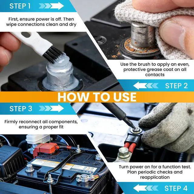 Alt view image 7 of 7 - Dielectric Grease for Electrical Connections, Insulating & Waterproof Silicone Grease for Switches, Plugs, Battery Terminals, Automotive & Marine Use, Prevents Corrosion(20g)