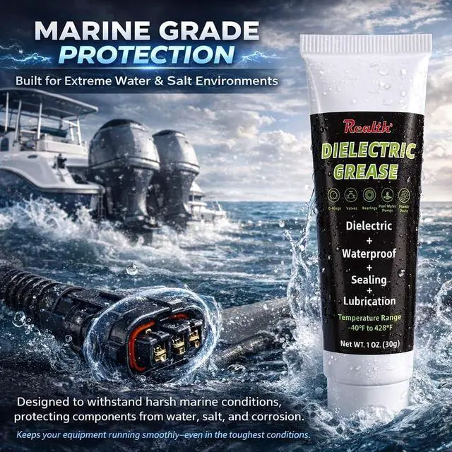 Alt view image 6 of 7 - Dielectric Grease for Electrical Connectors 1 oz, Anti-Corrosion