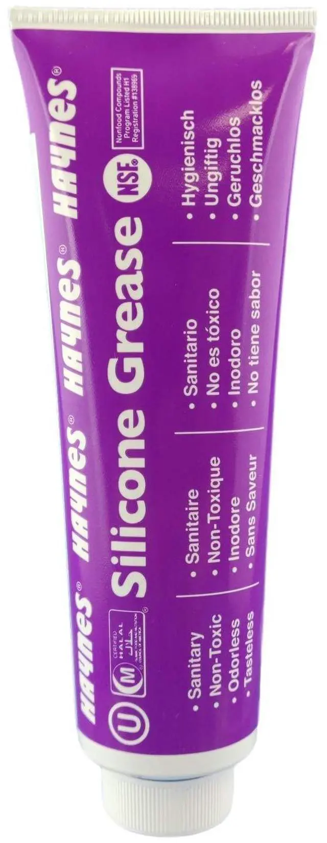 Main image of Silicone Grease, Food Grade Sanitary Lubricant, Machine Lube, Prevent Valves and O-Rings from Sticking, 1-4oz Tube Silicone Grease HAYSG 4OZ TUBE Clear, 4-oz