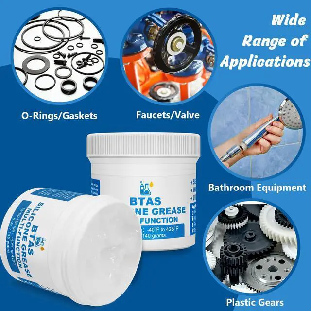 Alt view image 2 of 7 - Plumber Faucet Pool Silicone Grease,O Ring Filter Rubber Gasket Lubricant Food Grade 5 oz