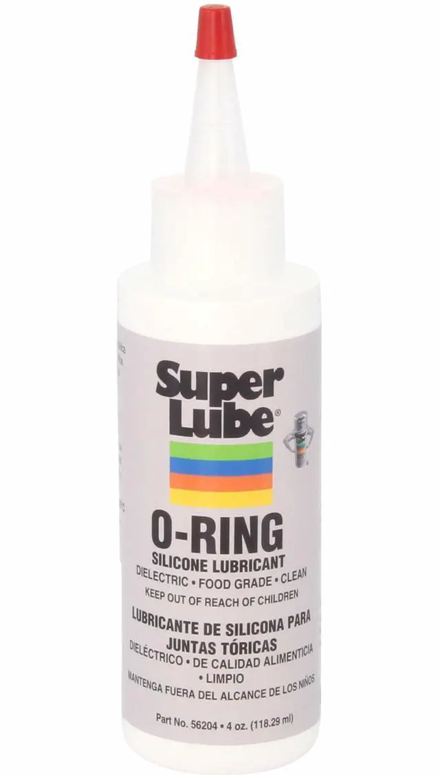 Main image of O-Ring Silicone Lubricant - Waterproof Silicone & Rubber Seal Grease - Heat Stable Lubricant & Oxidation Protection - Food Grade H1 Grease - Clear - Bottle - 4 oz (56204)