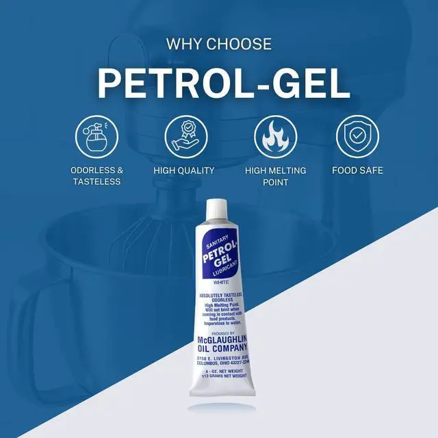Alt view image 2 of 6 - Gel Food Grade Equipment Lubricant NSF - Premium Mineral Oil for Food Grade Grease Applications, Commercial Multipurpose - Pack of 2