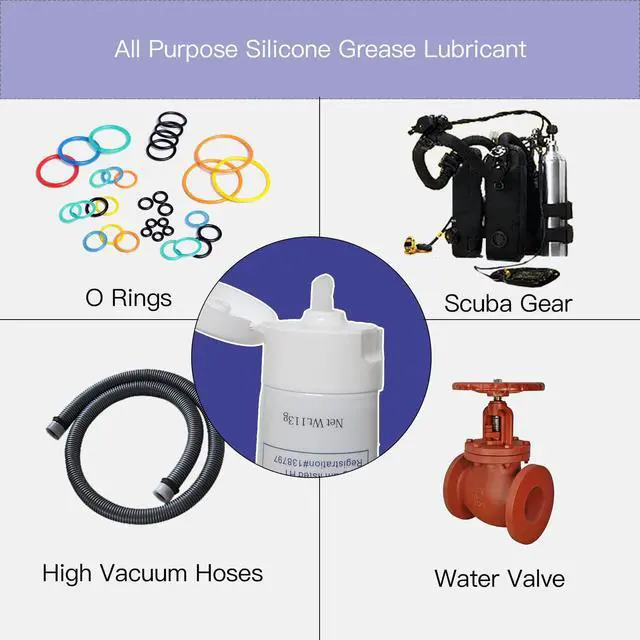 Alt view image 3 of 6 - Multi-Purpose Greese 4oz Food Grade White Lithium Grease Tube Synthetic Lubricant Plumbers Grease for Valve, Faucet, O Rings