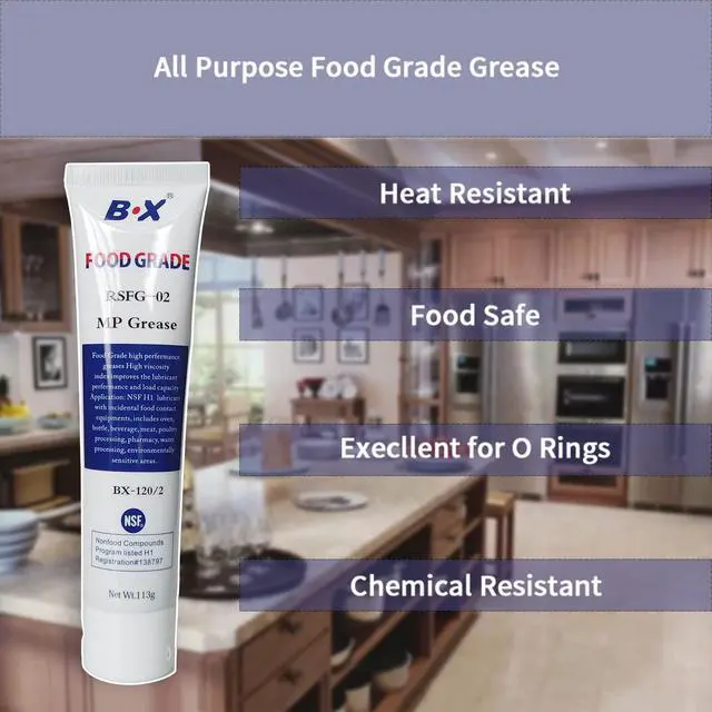 Alt view image 5 of 6 - Multi-Purpose Greese 4oz Food Grade White Lithium Grease Tube Synthetic Lubricant Plumbers Grease for Valve, Faucet, O Rings