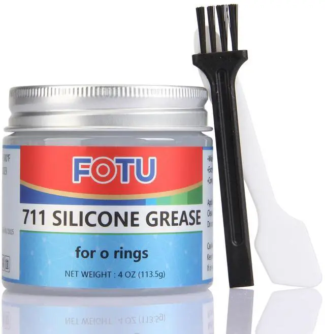 Main image of 711 100% Silicone Dielectric Grease Waterproof Multi-Purpose Lubricant for Plumbing Automotive O-Rings Electrical Connectors (4 Oz, 1-Pack)