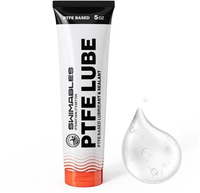 Main image of PTFE Lube 5oz - PFAS-Free Food-Grade Ceramic PTFE Grease for Pool Equipment, Plumbing Fixtures, RV Toilets, Marine Systems & Machinery - Waterproof Long-Lasting Multipurpose Grease - 1 Pack