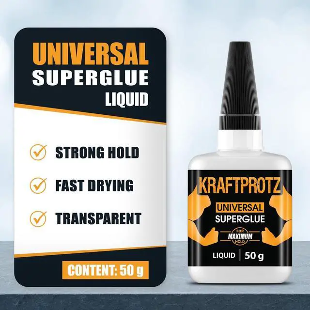 Alt view image 3 of 7 - Super Glue XXL Value Size (1.76oz) All Purpose Liquid Adhesive for Plastic Bonds Wood, Metal, Rubber, Ceramic & Leather Industrial Strength Bonding