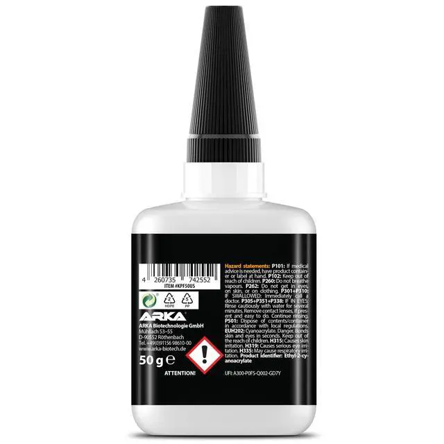 Alt view image 2 of 7 - Super Glue XXL Value Size (1.76oz) All Purpose Liquid Adhesive for Plastic Bonds Wood, Metal, Rubber, Ceramic & Leather Industrial Strength Bonding