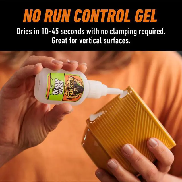 Alt view image 4 of 7 - Super Glue Gel XL, Clear 25g (Pack of 1) - FastSetting, NoDrip Control for Precise AllPurpose Repairs