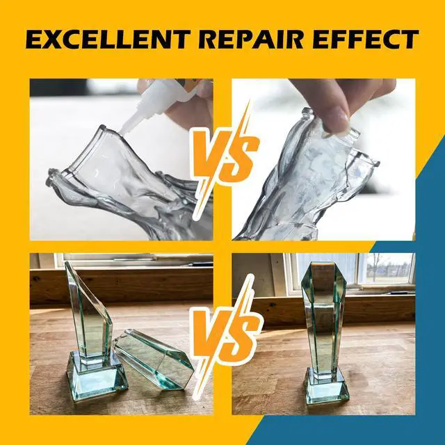 Alt view image 3 of 7 - Glass Super Glue Liquid, Clear Instant Cyanoacrylate Adhesives for Glass Repair, All Purpose CA Glue for Shoe Ceramic Plastic Leather Model Metal Wood Pottery Aquarium Porcelain Stone, Thick