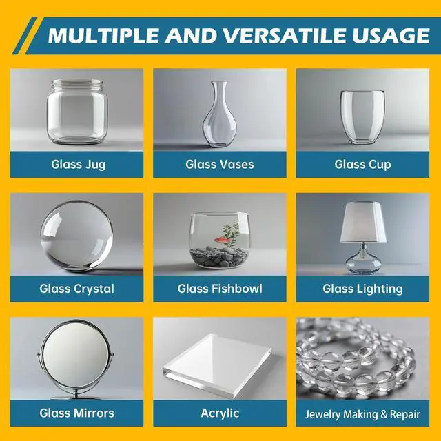 Alt view image 5 of 7 - Glass Super Glue Liquid, Clear Instant Cyanoacrylate Adhesives for Glass Repair, All Purpose CA Glue for Shoe Ceramic Plastic Leather Model Metal Wood Pottery Aquarium Porcelain Stone, Thick