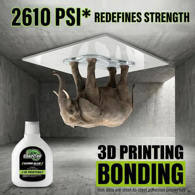 Alt view image 3 of 7 - 3D Printing Super CA Glue 1oz +1g Kit, Quick-Fix Clear Glue for PLA ABS PETG TPU, High Strength Instant Cyanoacrylate Adhesive for DIY Craft, Hobby Model, Vertical Surfaces