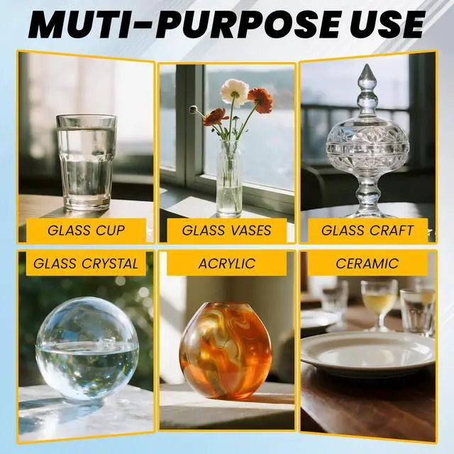 Alt view image 5 of 6 - Glass Super Glue Clear 30 Gram, Thin Superglue Repair Crafts Acrylic Plexiglass Glasses Bowls Heavy Duty, All Purpose Instant Waterproof Cyanoacrylate Adhesive Bonding Between Glass and Others