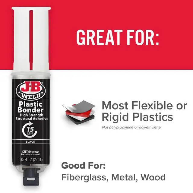 Alt view image 5 of 7 - 50139 Plastic Bonder Body Panel Adhesive and Gap Filler Syringe - Black - 25 ml
