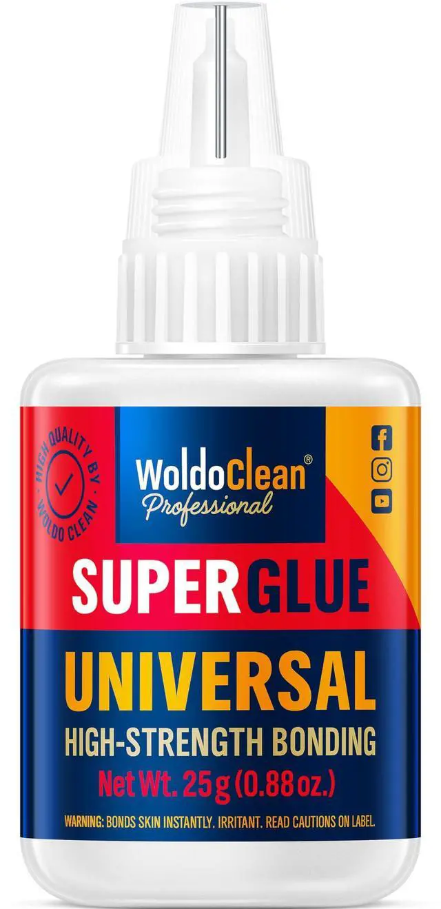 Main image of Super Glue All-Purpose Liquid 25g - Fast Drying Clear CA Adhesive for Metal, Plastic, Wood, Ceramic, Glass & DIY Repairs