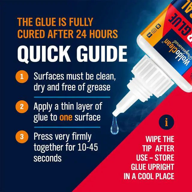 Alt view image 4 of 7 - Super Glue All-Purpose Liquid 25g - Fast Drying Clear CA Adhesive for Metal, Plastic, Wood, Ceramic, Glass & DIY Repairs