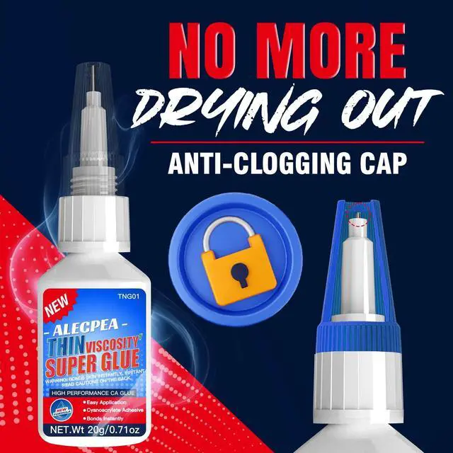 Alt view image 4 of 7 - 20g Thin CA Glue (2-3 CPS), 2-5 Second Cure Time - Ideal for Hobbies and Precision Work: Woodworking, Model Making (Cars, Airplanes), Pen Turning, Inlays, and Surface Stabilization