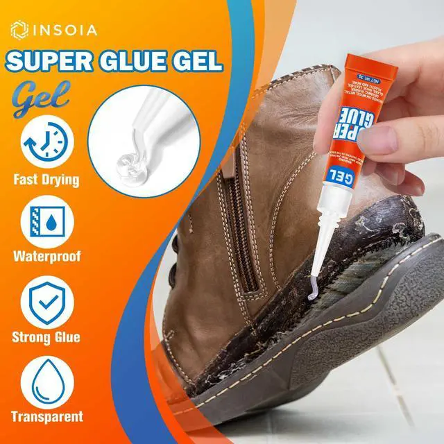 Alt view image 2 of 7 - Super Glue Gel Clear Non-Drip, 12 X 3g All Purpose Strong Adhesive Ca Glue Quick Dry Instant Glue for Plastic, Metal, Ceramic, Shoe, Wood, Leather, Model, Aquarium, Rhinestone, Jewelry and DIY Crafts