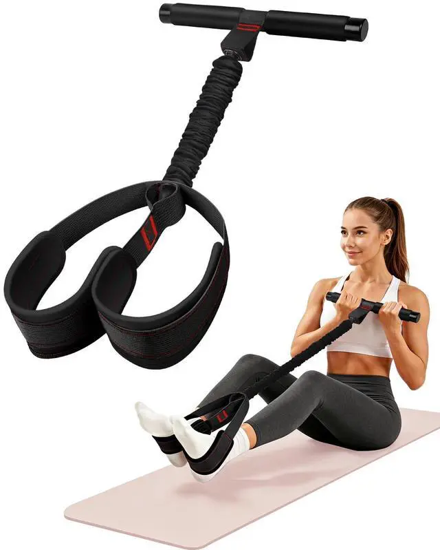 Main image of Pedal Resistance Bands with Handles, 2026 Upgraded 55LBS Exercise Bands, Thickened Latex & Soft Foam Pedal for Core ABS Legs Arms, Physical Therapy Pilates, Sit Up Home Gym Fitness for Women Men