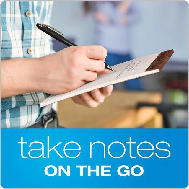 Alt view image 3 of 3 - Legal Pads, 12 Pack, 50 Jr. Legal Ruled 5" x 8" Sheets, Bright White Paper with Firm Back, Small Portable Notepads, Proudly Made in the USA