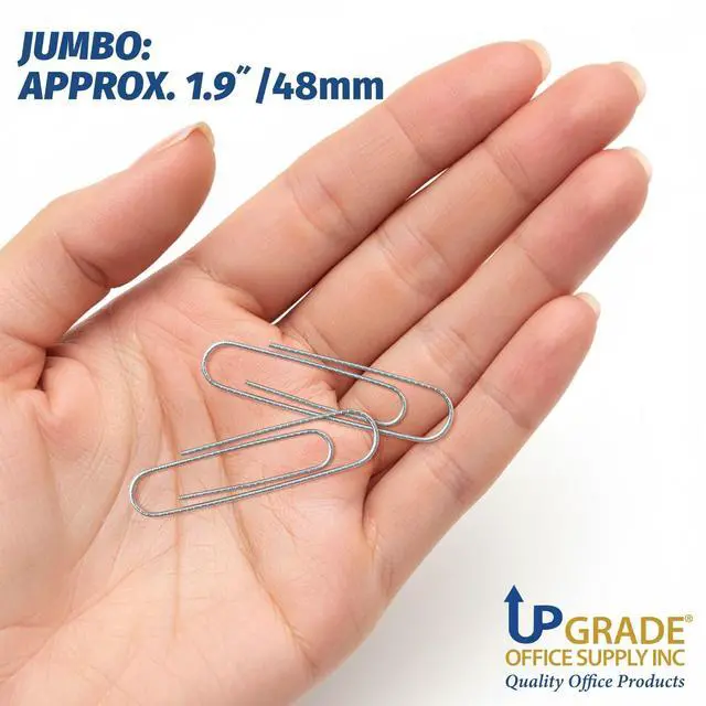 Alt view image 4 of 7 - Jumbo Paper Clips, 300 Count, 3 Boxes of 100, Made in USA