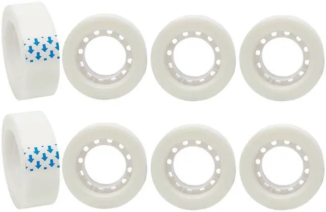 Main image of 8 Rolls Invisible Matte Tape Refills for Dispenser, 0.7-Inch Wide, 27.3 Yards Long, Perfect for Gift Wrapping, Crafts, Home, School, Office.