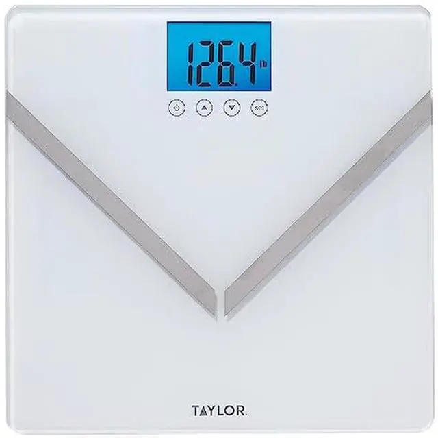 Main image of Body Composition Scale for Body Weight, Fat, Water and Muscle Mass - Digital Bathroom Scale with BMI, 8 User Memory, Accu-Glo Backlit Display, 440 lb Capacity, White Glass