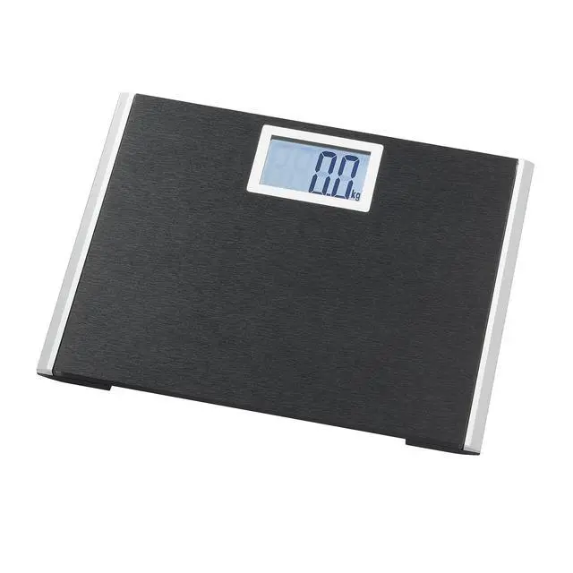 Alt view image 6 of 7 - Precision Plus Digital Bathroom Scale - Wide Body Bath Scale for Body Weight, Extra Wide Tempered Glass Platform, 440 lb Capacity, Black Matte